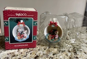Vintage Enesco Ornament 1995 We've Shared Sew Much 9th Cozy Cup Series - Picture 1 of 7