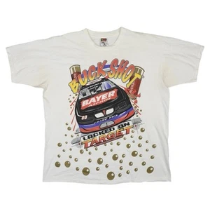 Camicia vintage Nascar Buckshot Jones XL bloccata sul bersaglio Pontiac Grand Prix Race - Foto 1 di 14