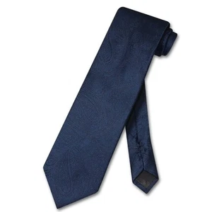 Cravatta collo uomo Vesuvio Napoli colore BLU NAVY design paisley - Foto 1 di 2