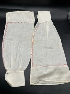 RARE Regency - 1830s  Sleeves For Dress Farm Primitive Folk Art - Picture 1 of 6