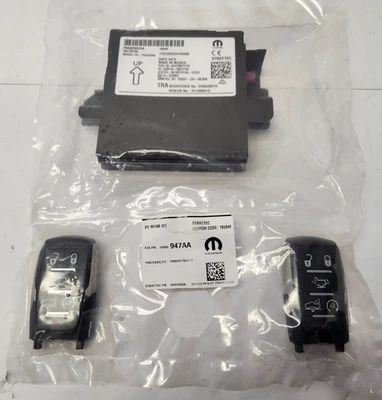 OEM Wireless Control Key Fobs W/ Module Receiver  2019-2024 Ram 1500 68583947AA - Image 1 of 4