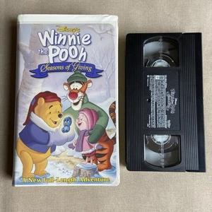 Winnie the Pooh Seasons of Giving (VHS 1999) Disney Christmas Music Thanksgiving - Picture 1 of 11