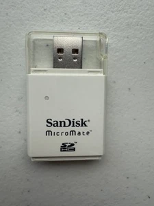 SanDisk MicroMate SDDR-113    SD SDHC Card Reader   USB 2.0  White - Picture 1 of 6