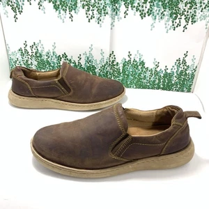 Born Brown Leather Slip-On Loafers Size 11 US Fits As If Its 10.5 Mens - Picture 1 of 11
