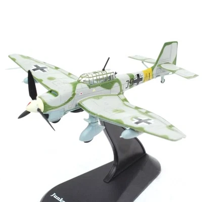 1/100 Scale 11cm WWII German Stuka Junkers Ju-87 B-2 Bomber Model With Stand Foto 1 de 4