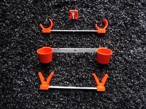 CABEZA Y TAZAS para trípode de pesca en el mar COLOR NARANJA BRILLANTE - Imagen 1 de 2