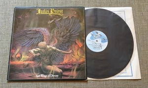 JUDAS PRIEST SAD WINGS OF DESTINY LP 1976 UK GULL 1ST P2W GULP1015 VG+ NICE COPY - Picture 1 of 14