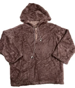 Felpa con cappuccio Shein Curve Wine Light regolabile 1/4 zip morbida manica 2/4 taglia 3XL - Foto 1 di 10