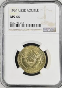 Russia USSR 1 Rouble 1964 NGC MS 64 - Picture 1 of 2