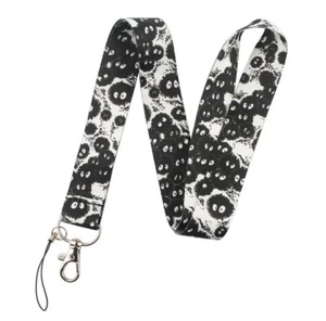 Spirited Away Anime Series Soot Sprites Lanyard ID Badge Key Holder Neck Strap - Picture 1 of 3