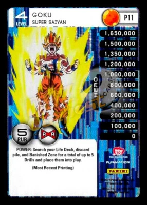 Dragon Ball Z TCG Panini Evolution P11 Goku Super Saiyan Foil Promo - Image 1 of 2