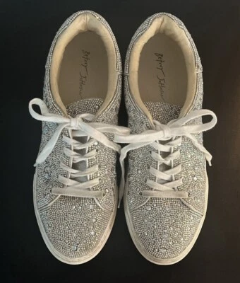 Betsey Johnson Rhinestone Tennis Shoes size 11M - Image 1 of 4