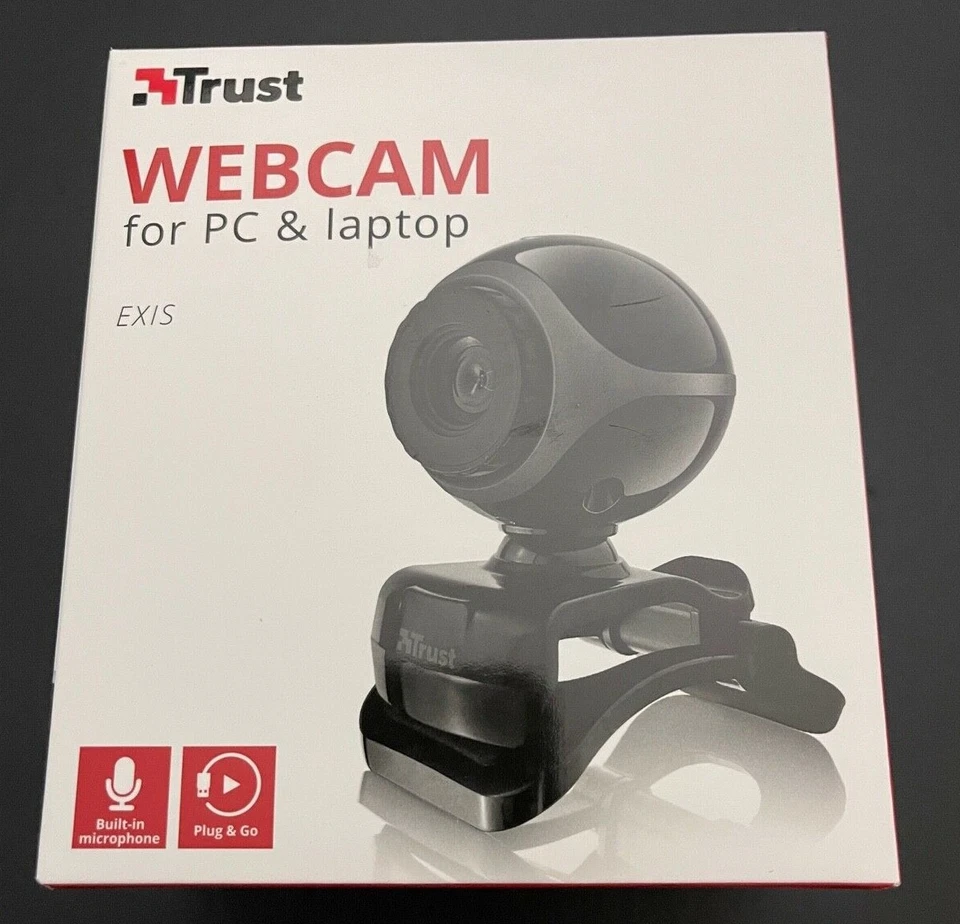 Trust Exis - Webcam 0,3 Megapixel Schwarz, Silber USB 2.0 640 x 480 Pixel NEU - Bild 1 von 1
