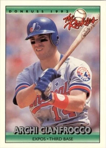 1992 Donruss The Rookies Archi Cianfrocco RC Montreal Expos #24 Baseball Card - Picture 1 of 2