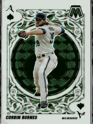 2022 Panini Mosaic #A-11 Corbin Burnes Aces Mosaic Milwaukee Brewers (P) - Image 1 of 2