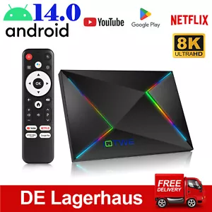 2025 Android 14.0 Smart TV BOX WIFI6 128/64/32GB Red Media Player Octa Core - Imagen 1 de 81