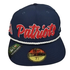 New England Patriots NFL New Era 59Fifty Established 1960 Fitted Hat Cap 7 1/4 - Picture 1 of 10