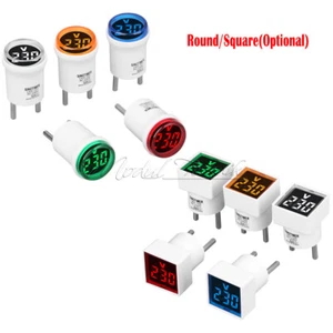 230V Digital AC Voltmeter Indicator Voltage Meter Measure 50-500V Socket Tester - Picture 1 of 28