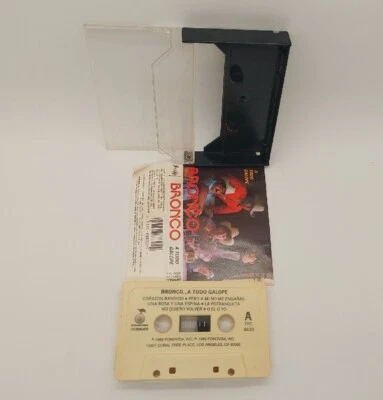 Bronco A Todo Galope Cassette Tape 1989 Norteno Cumbia Tex-Mex Baladas Original - Image 1 of 4