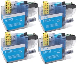 4 Cyan Ink Cartridges for Use With Brother DCP-J572DW, DCP-J772DW, J774DW - Picture 1 of 1