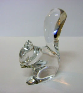 BACCARAT KRISTALL EICHHÖRNCHEN Figur geätzt signiert neuwertig 4,5" aus FRANKREICH - Bild 1 von 8