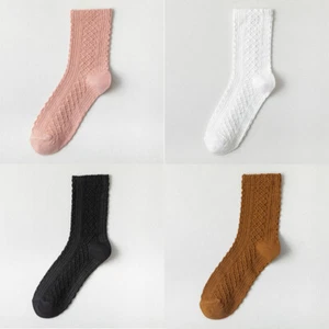 Winter Ladies fashion new Sock Warm Woollen Socks Solid Color Thermal Walking - Picture 1 of 20