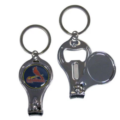 St. Louis Cardinals 3-IN-1 Metal Key Chain w/ Team Emblem MLB Licensed Baseball - Image 1 of 3