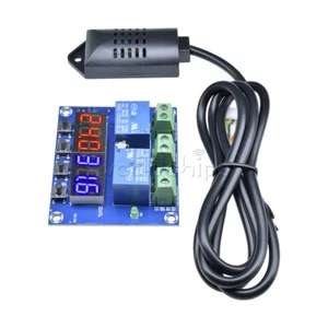 XH-M452 DC 12V Dual Digital LED Temperature & Humidity Control Thermostat+Probe - Picture 1 of 11