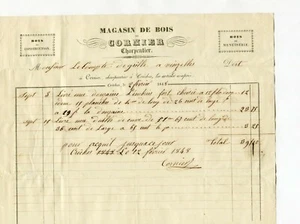 Dépt 71 - Crêches - Entête Secteur du Bois -Au Nom du Comte De Grille 02/02/1848 - Picture 1 of 1