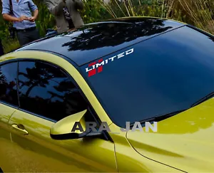 LIMITED Windshield Sport Decal Sticker car racing stripe turbo auto emblem logo - Foto 1 di 6