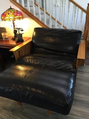 OctoRose Leather like Chair Cushion Cover Futon Cover Chair and Ottoman Covers - Image 1 of 4