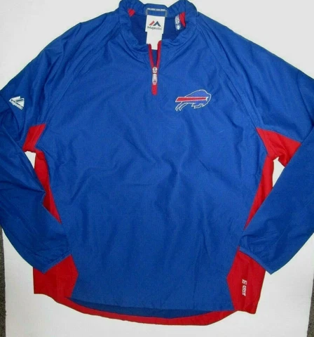 BUFFALO BILLS YOUTH XL JACKET REMOVABLE SLEEVES MAJESTIC NEW Cover