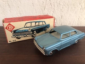 RARO COCHE DE HOJALATA OPEL RECORD CKO KELLERMANN AÑOS 60 BATERÍA ALEMANIA CAJA NUEVO EN CAJA - Imagen 1 de 15