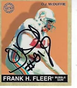 O.J. McDUFFIE 1997 FLEER #42 - DELFINES MIAMI - Imagen 1 de 1
