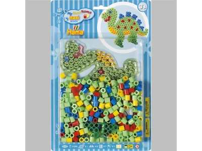 Hama ® Maxi Bügelperlen Set + DINOSAURIER + Blister Packung Steckperlen Perlen - Bild 1 von 2