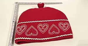 Marks and Spencer Rot Weiß Design Tee Kuschelig Deckel Teekanne Wärmer Extra Dick - Bild 1 von 11