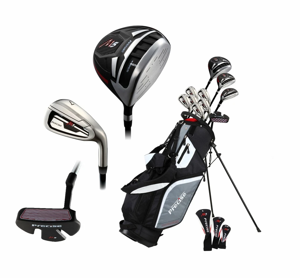 Precise M5 Men's All Graphite Senior Complete Golf Clubs Package Set (A Flex)