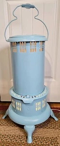 Vintage Perfection Petroleum Heizung umgebaut elektrische Lampe hellblau - Bild 1 von 18