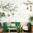 Large Wall Stickers Plant Birds Fallen Leaves Wall Decals Sticker Removable