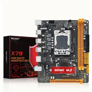 LGA 1356 X79 Motherboard Support DDR3 RAM NVME M.2 for Xeon E5 V2 Serise CPU - Picture 1 of 11
