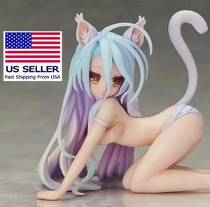 Anime SHIRO FIGURE S-Style NO GAME NO LIFE 1/12 Cat FREEing KADOKWA Kneeling Hot - Picture 1 of 19