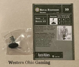 Axis & Allies Miniatures Base Set Royal Engineers #13/48 NEW A&A Minis - Picture 1 of 1