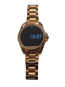 Reloj inteligente Michael Kors Access MKT5004 45 mm enchapado en oro rosa DW2C PROBADO FUNCIONA - Imagen 1 de 11