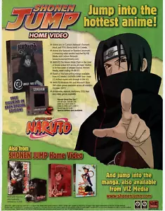 2008 Anime Heim Video DVD DRUCK WERBEKUNST - SHONEN JUMP NARUTO CN TOONAMI CARTOON - Bild 1 von 4