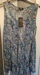 NWT CERULEAN TOP S14 /CROPPED TROUSERS S16 IDEAL FOR HOLS! WILL FIT 14/16 - Picture 1 of 7