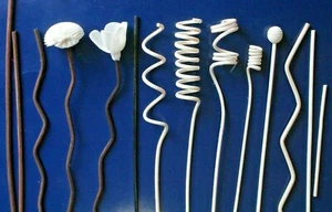 Rattan Reed Diffuser Refill Sticks Fragrant Oil Decorative Flower Spiral Colored - Picture 1 of 39