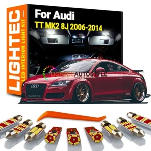 For Audi TT MK2 8J 2006-2014 Premium 8pc White LED Interior Light Kit Upgrade - Picture 1 of 4