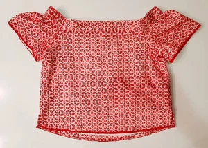 Willow & Clay Womens Coral Off Shoulder Blouse Embroidered Size XS - Picture 1 of 8