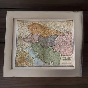 1921 Austria Hungría Checoslovaquia Rumania y Viena Transilvania Mapa del mundo - Imagen 1 de 9