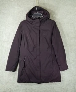 32 Degrees Heat Long Cloudfill Weatherproof Jacket Hooded Women's S Burgundy EUC - Picture 1 of 13